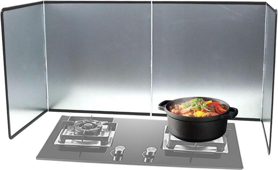 Spatbescherming Koken Vetwerend Scherm Keuken Beschermen Opvouwbaar Ontwerp 39x30cm
