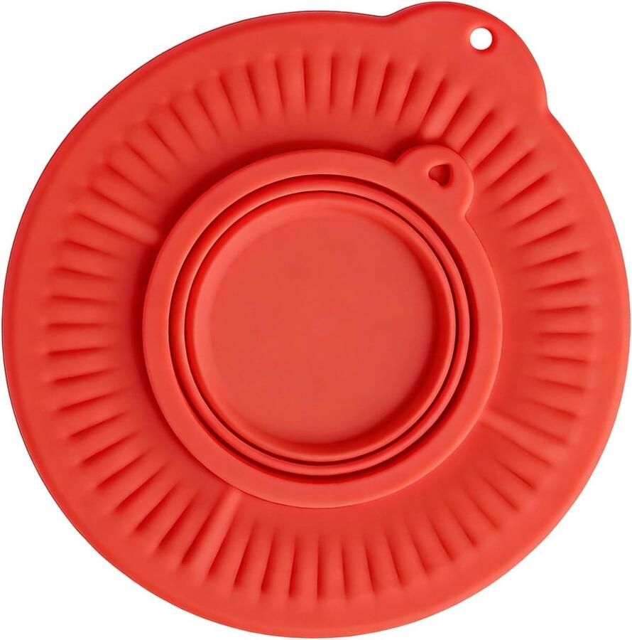 Spatbescherming Mengkom Mixer Afdekking Schoon Bakken Met Meelcontainer 23cm Doorsnede Rood