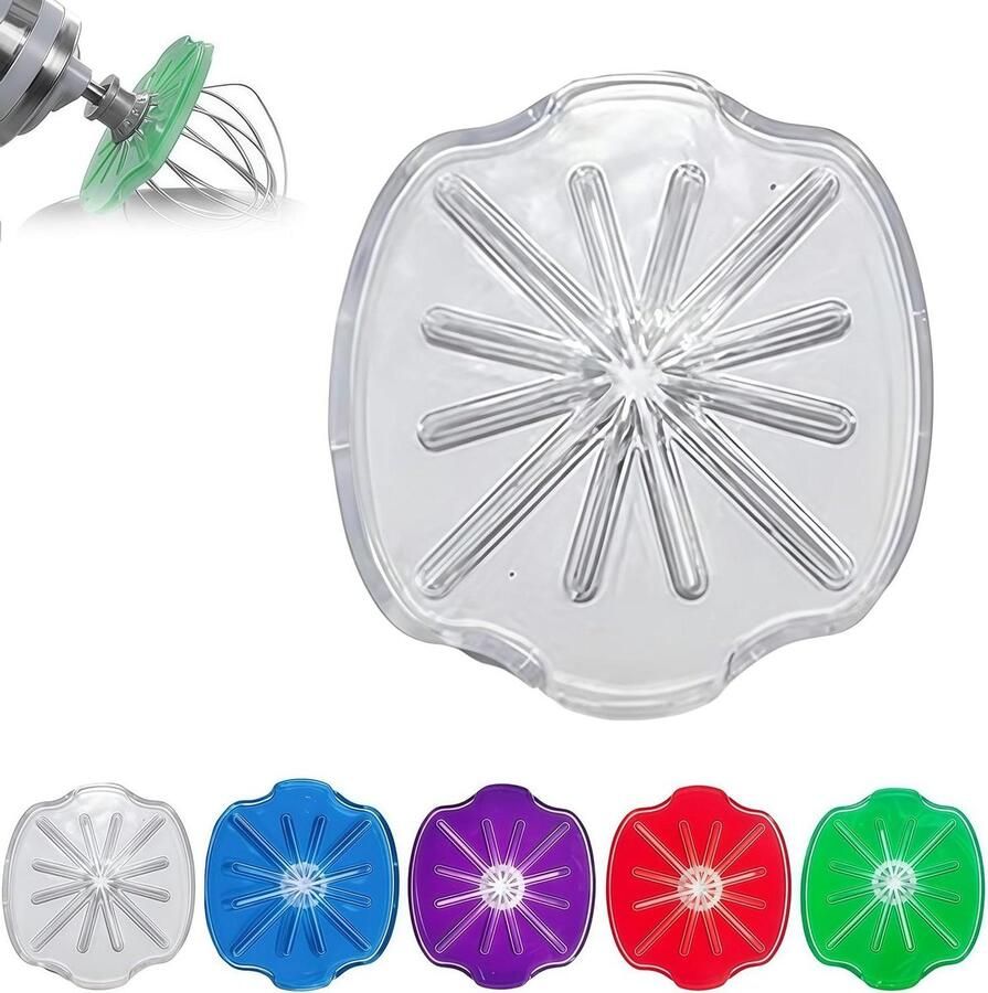 Spatbescherming Mixer Anti-spatdeksel Netjes Bakken Met Ingrediëntengoot Universeel Transparant