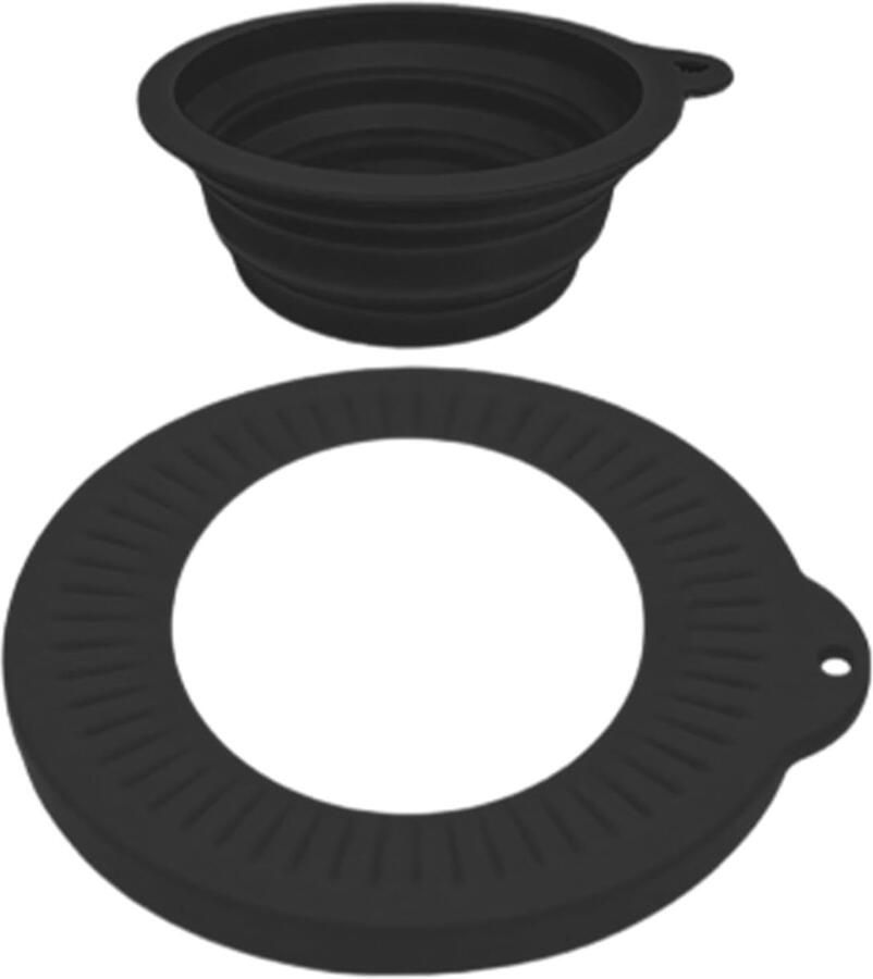 Spatbescherming Mixer Mengkom Deksel Schoon Koken Precisie Debietbeheer 23 cm Diameter Zwart