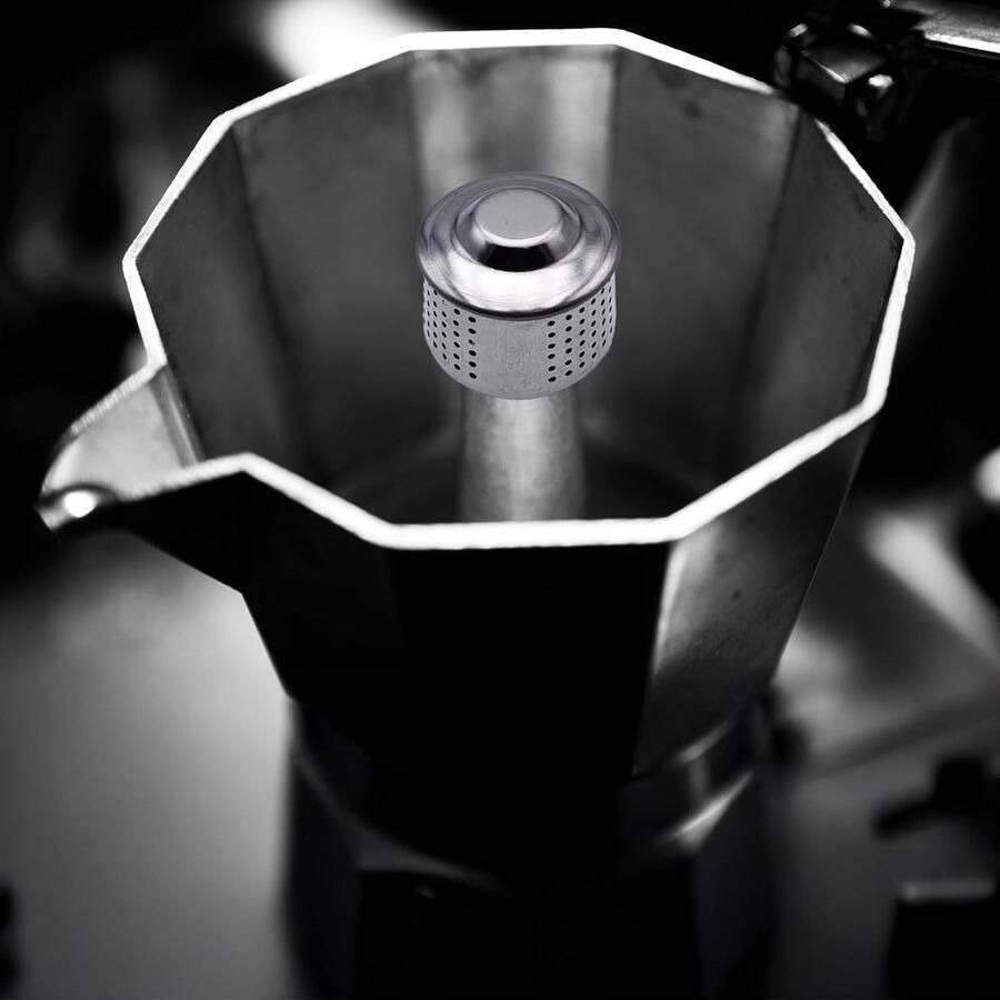 Spatbescherming van aluminium voor espressokokers eenvoudig te monteren spatbescherming voor klassieke espressomachine