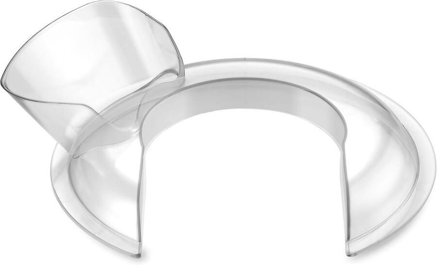 Spatbescherming voor 4.5-5QT Tilt-Head Keukenmixers Vastklikdeksel voor RVS Kom Vaatwasserbestendig (Doorzichtig)