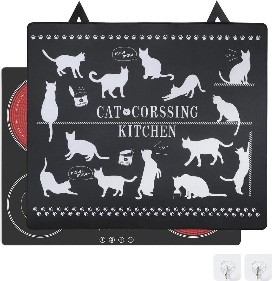 Spatbescherming voor Inductiekookplaten Antislip Kookplaatmat 62 x 53 cm