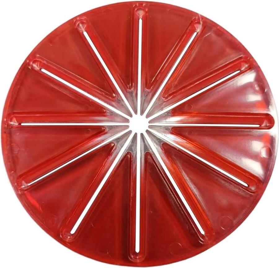 Mixer Spatbescherming Garde Deksel Schoon Maken Zeslijnige Bescherming 14.5 cm Rood