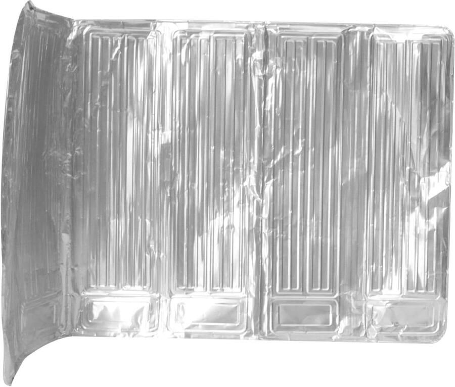 Spatdeksel Keuken Vetvanger Spatscherm Schoon Koken Opvouwbaar Ontwerp 90 x 50 cm Zilver