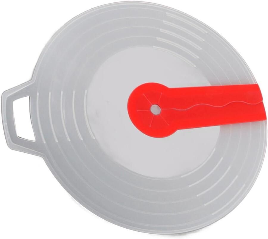 Eierkom Deksel Spatdeksel Garde Koken Zonder Knoei Gemakkelijk Schoon Te Maken 34 cm Wit