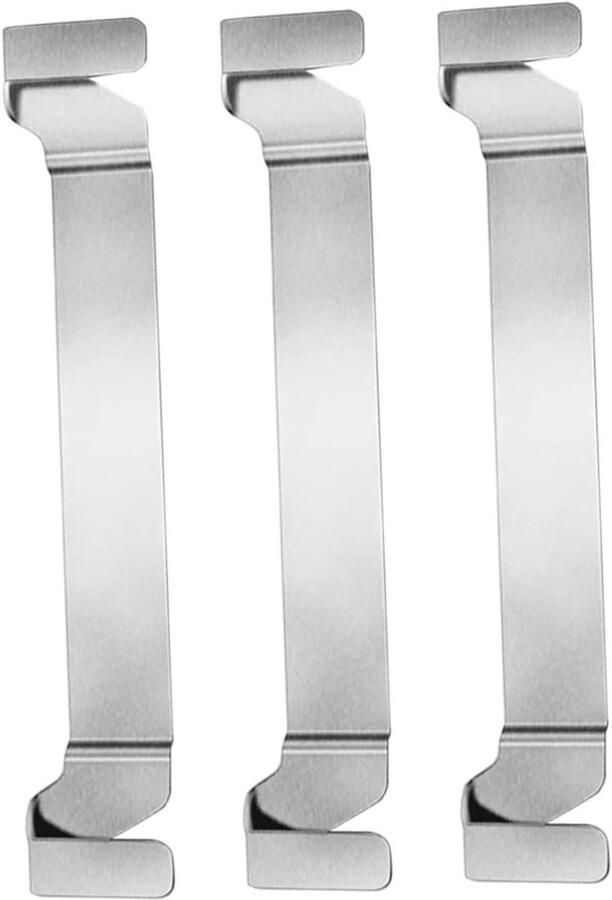 Spatelhouder Bakplaat Barbecue Accessoire Grill Organiseren Met Haken 15 cm Zilver