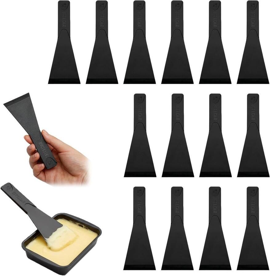 Spatels voor Raclette Kaas Lepels Kaas Serveren Hittebestendig Nylon 8 stuks Wit