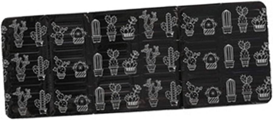 Spatscherm Gasfornuis Olievanger Keuken Koken Beschermen Aluminiumfolie Materiaal 84.5 x 32.5 cm Zwart