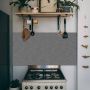 Spatscherm keuken RVS look Matte 120x60 cm Kookplaat achterwand Industrieel Metaallook Planken Muurbeschermer hittebestendig Spatwand inductiekookplaat Hoogwaardig aluminium Wanddecoratie - Thumbnail 1