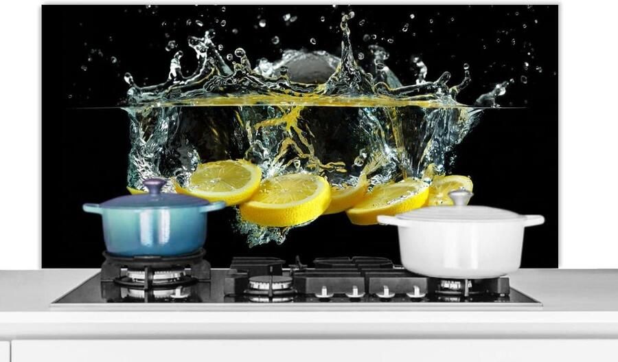 Spatscherm Keuken Spatwand Aanrecht Kookplaat Beschermen Waterdicht Aluminium 120x60 cm Veelkleurig