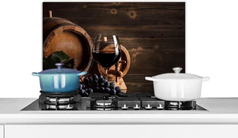 Spatscherm Keuken Spatwand Achterwand Kookplaat Beschermen Luxe Aluminium 60x40 cm Veelkleurig