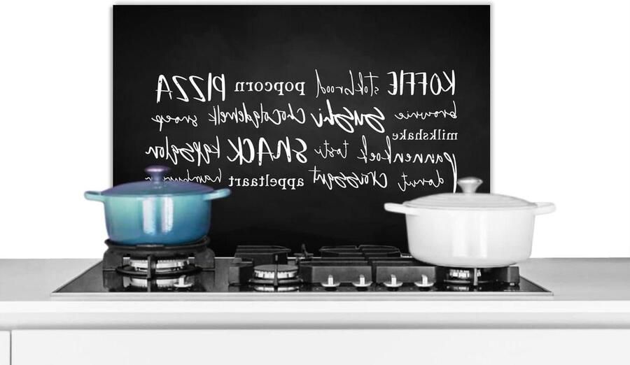 Spatscherm Keuken Spatwand Keuken Kookplaat Beschermen Luxe Uitstraling 70x50 cm Veelkleurig