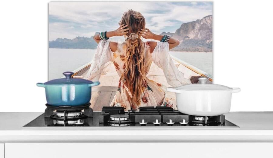 Spatscherm Keuken Spatwand Muur Kookplaat Beschermen Unieke Fotoafdruk 70x50 cm Veelkleurig
