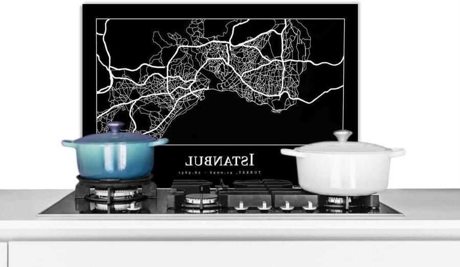 Spatscherm Keuken Wandpaneel Achterwand Koken Beschermen Luxe Aluminium 60x40 cm Veelkleurig