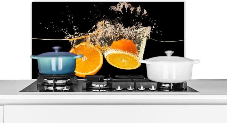 Spatscherm Keuken Wandpaneel Keuken Kookplaat Beschermen Luxe Aluminium 90x45 cm Veelkleurig