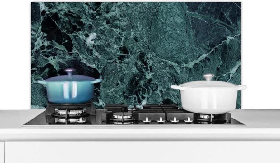 Spatscherm Keuken Wandpaneel Keuken Kookplaat Beschermen Marmerlook Design 100x50 cm Veelkleurig