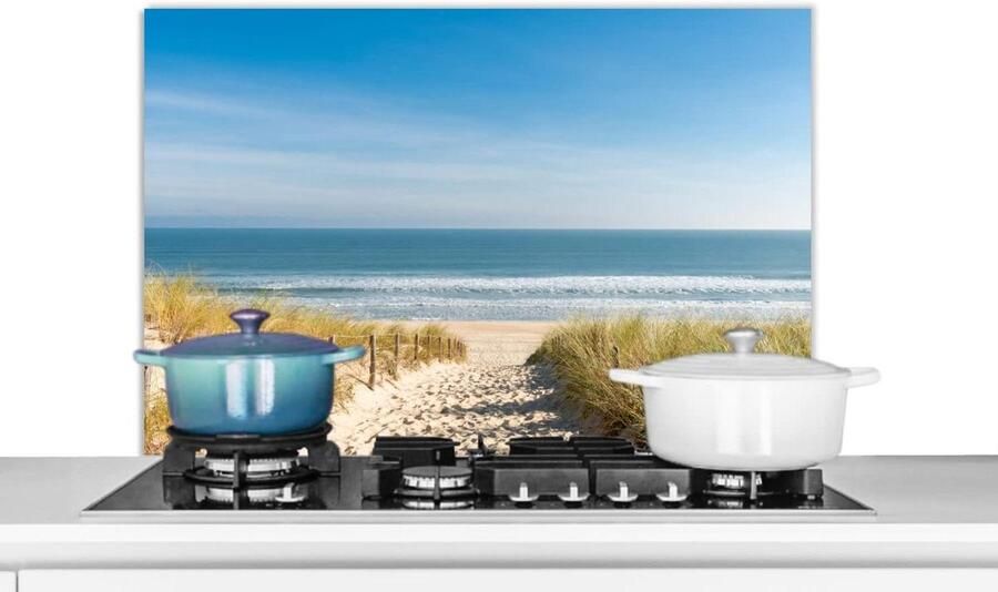 Spatscherm Keuken Wandpaneel Koken Beschermen Scherpe Fotoafdruk 80x55 cm Veelkleurig