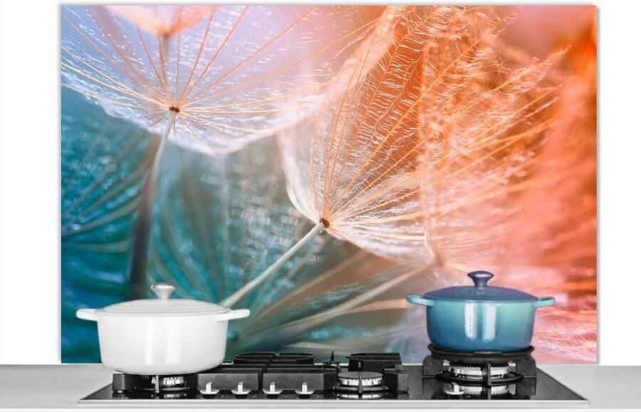 Spatscherm Keuken Wandpaneel Kookplaat Beschermen Luxe Aluminium 120x80 cm Veelkleurig