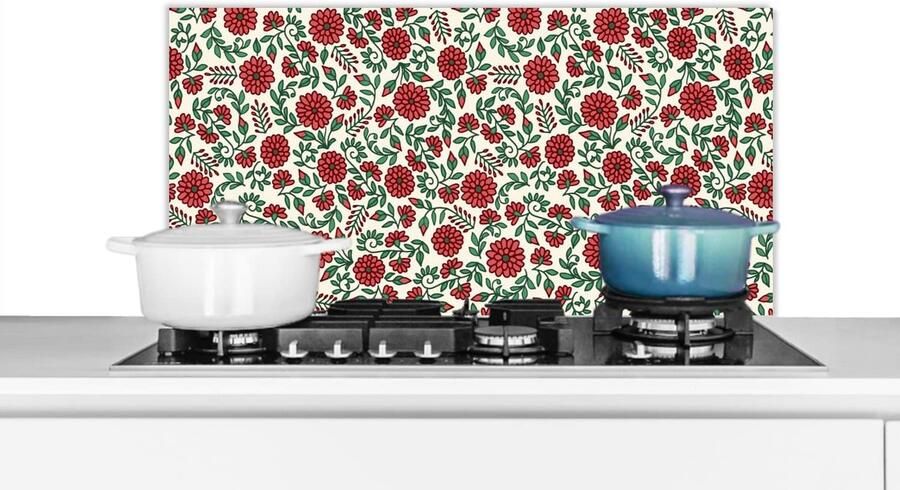 Spatscherm Keuken Wandpaneel Kookplaat Beschermen Luxe Aluminium 80x40 cm Veelkleurig