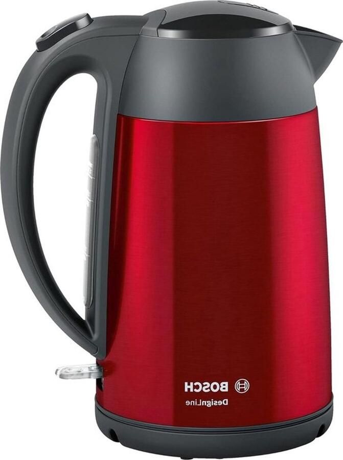 Spatvrije waterkoker zonder snoer Weergave op het deksel Indicator voor het waterniveau Beveiliging tegen oververhitting 17 l 2400 W rood