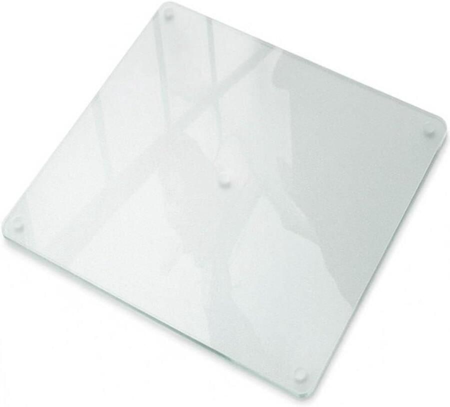 Spatwand fornuis vierkant Kookplaat achterwand Keuken beschermen Gehard glas 50x50 cm Matglas