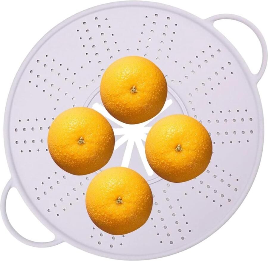 Spatwaterdicht siliconen scherm voor frituurolie voor 25-30 cm spatbescherming voor zeef pan fornuis zeef - Foto 2