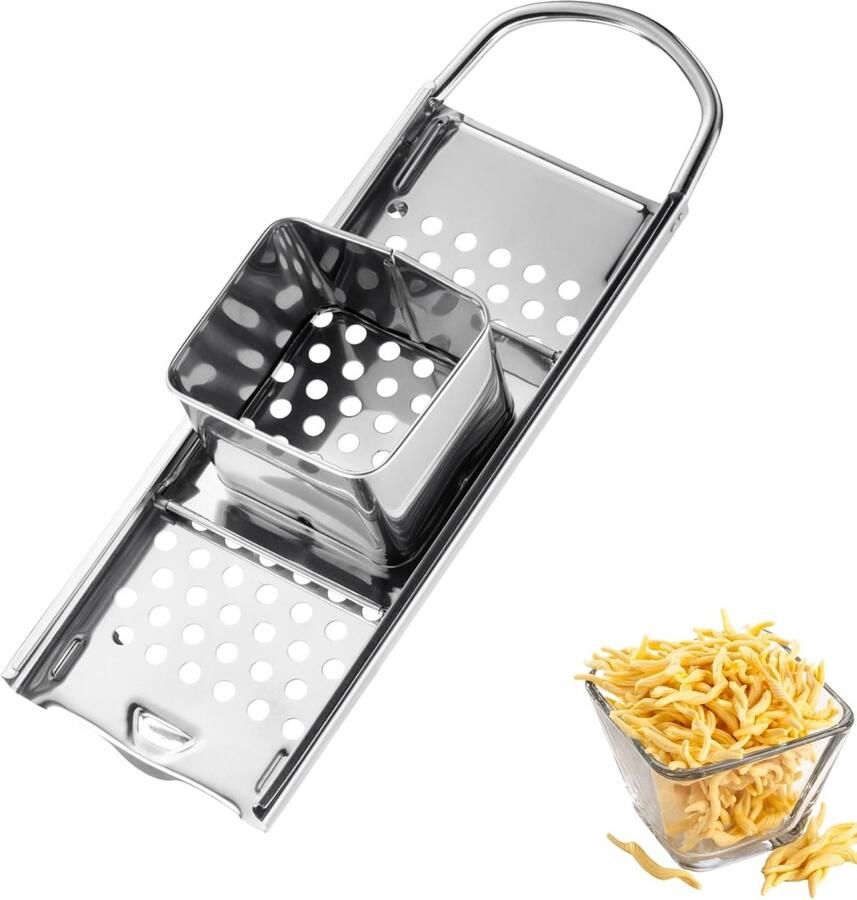 Spätzle Knöpfle Snijmachine Deegmaker Pasta Maker Zelf Pasta Maken Roestvrij Staal 315 cm Zilver