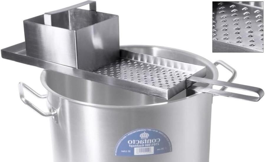 Spätzle Maker Knoodle Maker Pasta Maken Zwaar Kwaliteit 45.5 cm Zilver