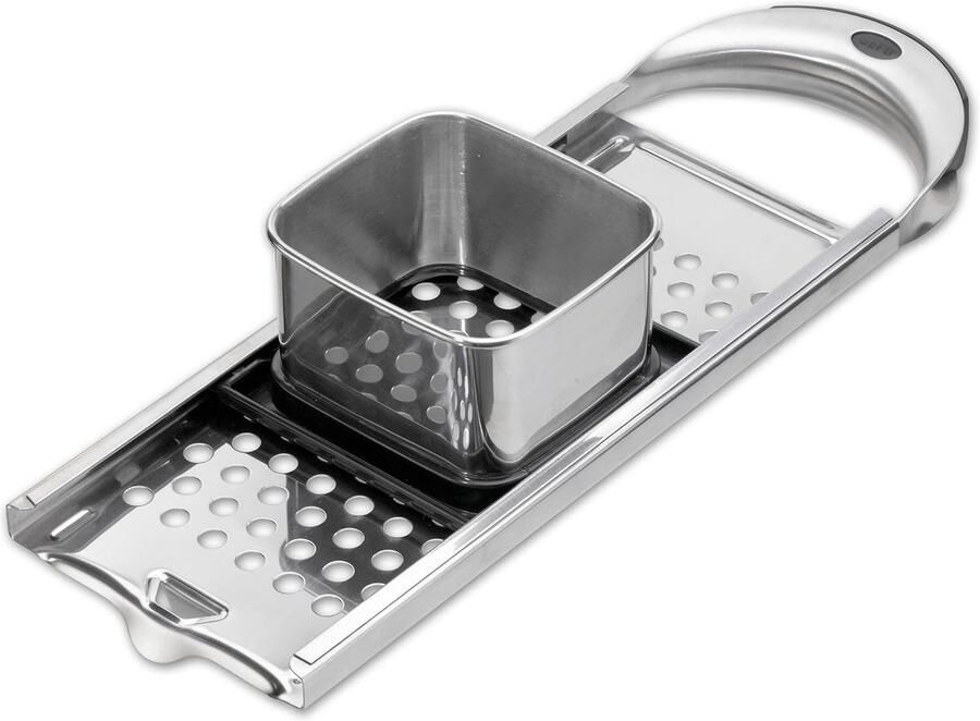 Spätzle Schaaf Deegmaker Knopen Zelf Pasta Maken Ergonomische Handgreep 32.4 cm Zilver Zwart
