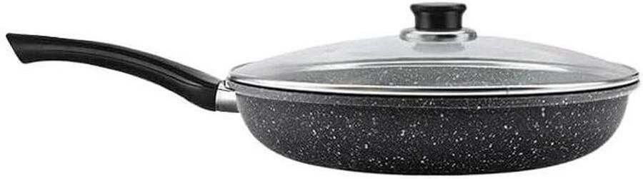 Speciale steelpan Koekenpan Dagelijks koken Antiaanbaklaag 26 cm Zwart
