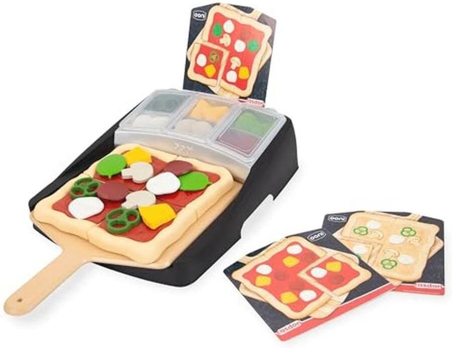 Speelgoed Pizzastation voor Kinderen Inclusief 24 Stuks Pizzadeeg