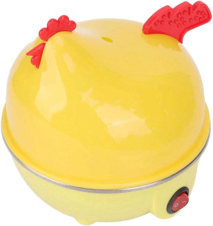 SPHs Elektrische Eierkoker Snelle Eiermaker Automatische Uitschakeling Roestvrij staal Mini-ontbijtmachine 7 Eieren Geschikt voor