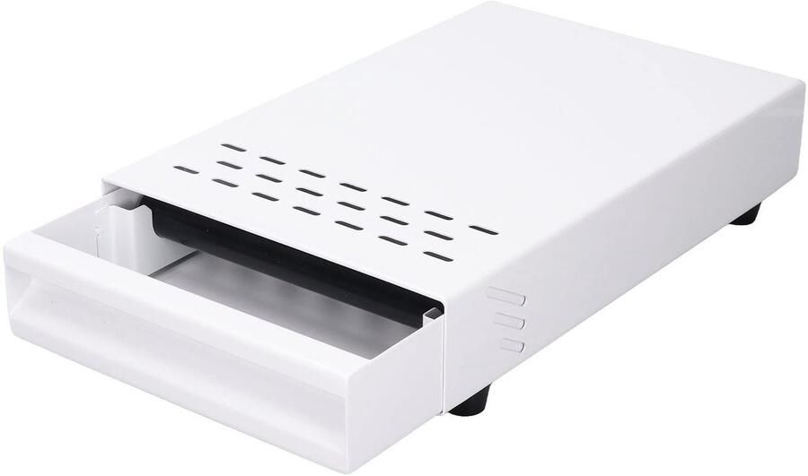 Allecto Koffieklopbox Roestvrij staal Duurzaam en gebruiksvriendelijk Wit Koffiemolen Ideaal voor thuis en café 7 1 x 41 x 2 inch