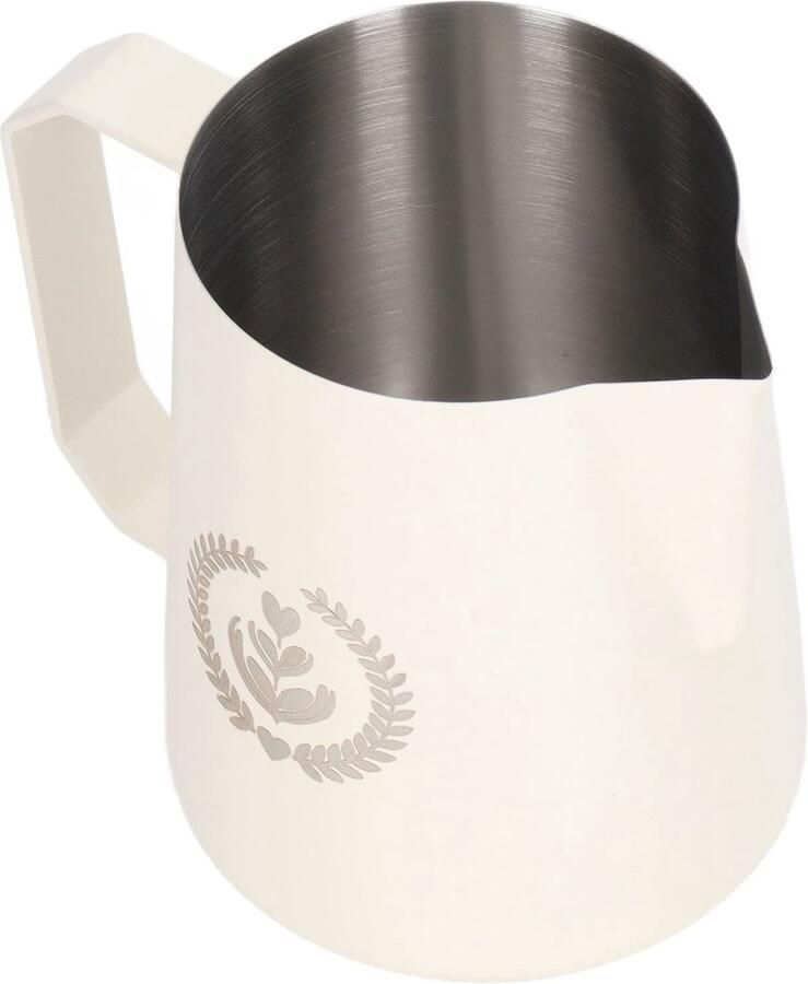 Allecto Melkopschuimer Koffiemok Roestvrij Staal 450ml Matt Beige Perfect voor cappuccino en latte macchiato Ideaal voor koffie liefheb