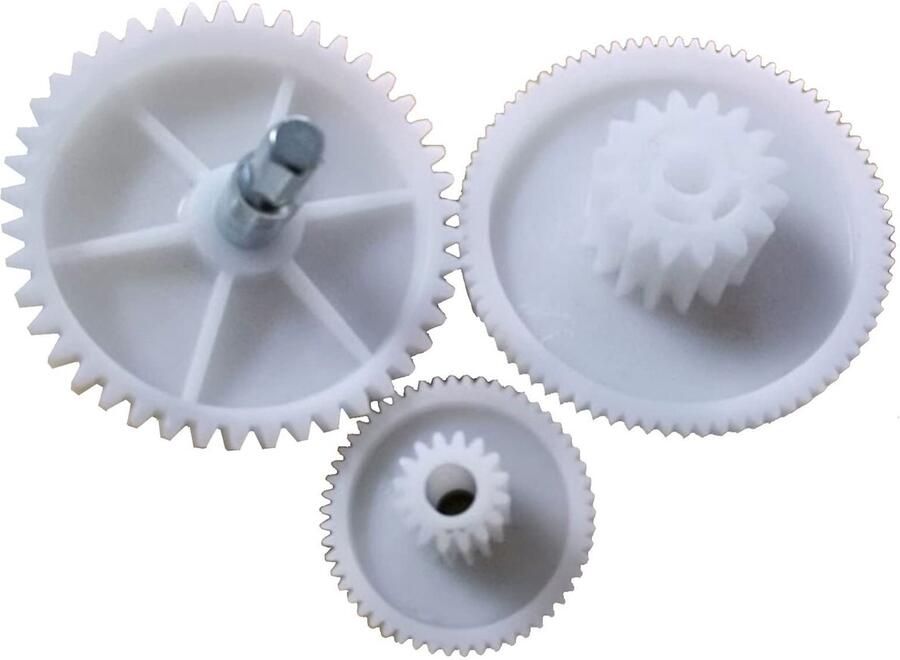 SPHs Vervangende kunststof vleesmolen Tandversnelling Wit Reparatieonderdeel Geschikt voor huishoudelijk gebruik Inclusief