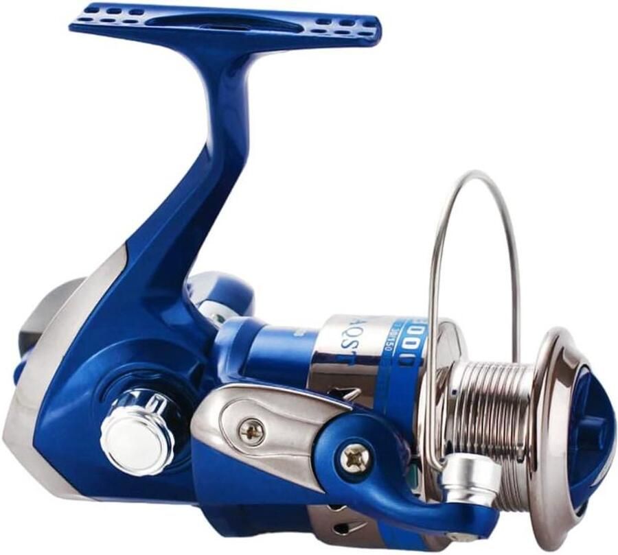 Spinmolen NL-5000 Vismolen Hengel Vissen op Strand Ambidexter Handvat 5.1:1 Overbrenging Blauw Zilver