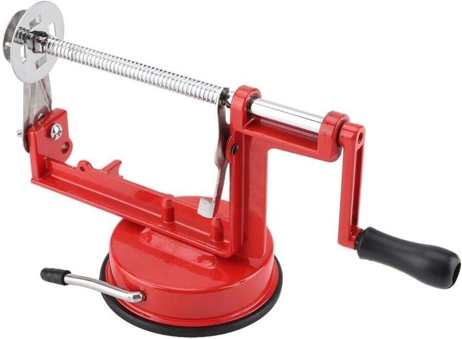 Spiraal Snijmachine voor Aardappelen RVS Handmatige Draaicutter met Zuignap Keukenhulpmiddel voor Groenten en Aardappelspiralen