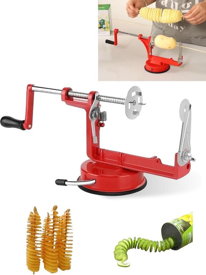 Spiraalsnijder voor aardappelen handmatige aardappelspiraalsnijder voor spiraalaardappelen en zoete aardappelen voor thuis barbecue en keuken