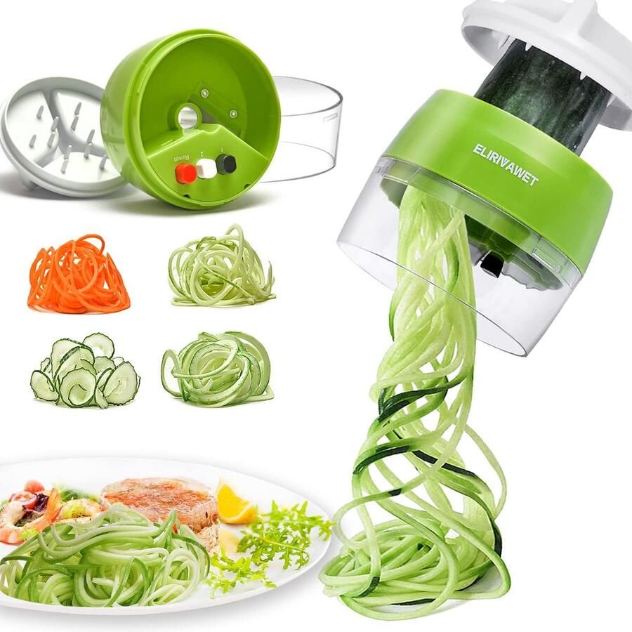 Spiralizer Groenten Snijmachine Compacte Handheld Eco-vriendelijk Materiaal Voor Gezonde Gerechten ShopVlot