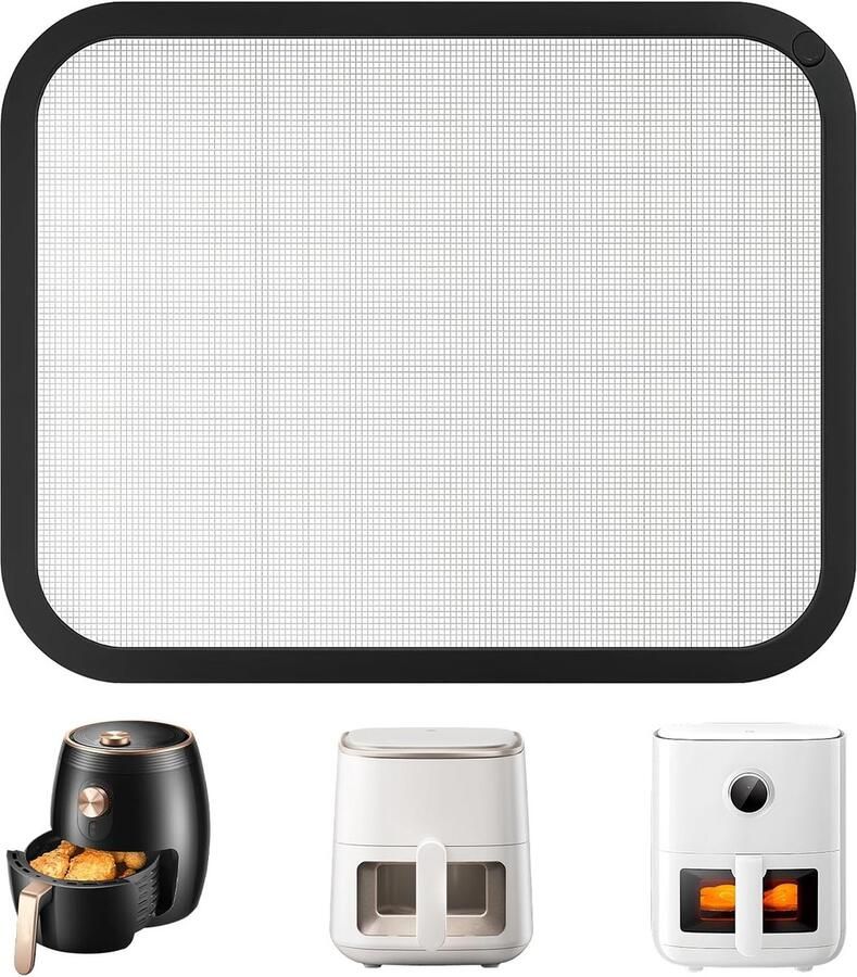 Splash Guard RVS Hot Air Fryer Air Fryer Accessoires Fijn Gaas Vet Splash Guard voor 5.5L 6.0L 6.2L Air Fryer Compatibel met HD9285 90 7.2