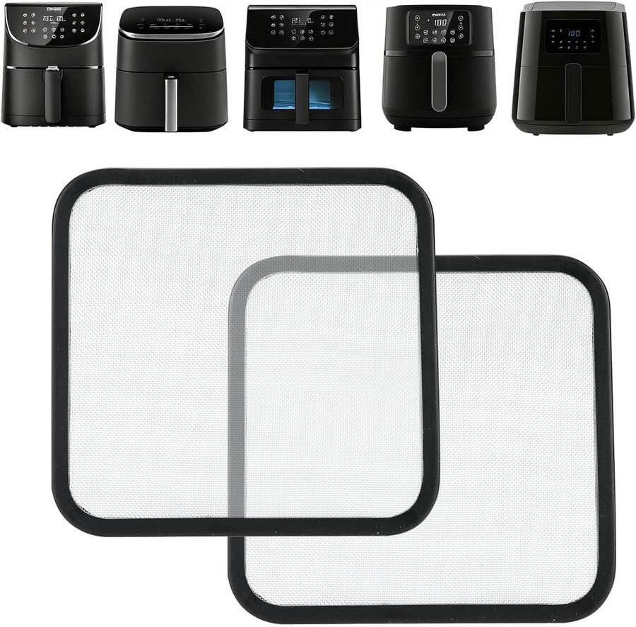 Splash Guard voor Airfryer en Turbo Tower Bescherming tegen spatten 22 x 21 x 0 5 cm Geschikt voor 5 5L tot 10 8L Modellen Duurzaam en Hittebestendig