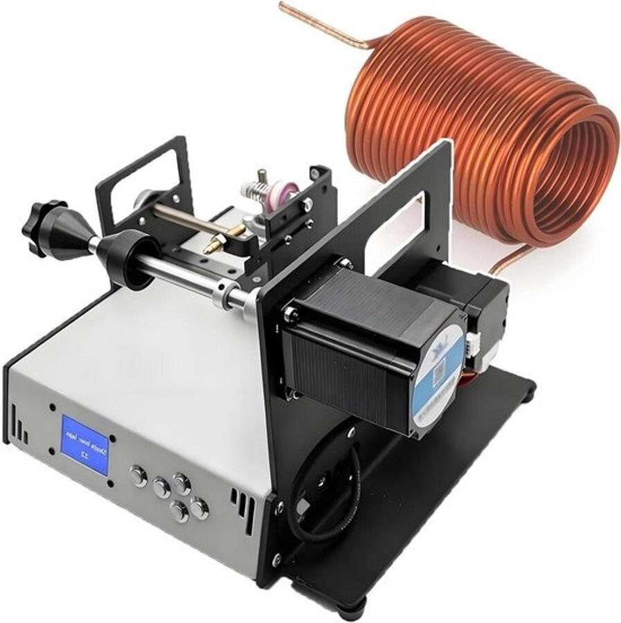 Spoelwikkelmachine Wikkelapparaat Precisie Wikkelen Automatische Draadgeleiding 10 cm Spoel Grijs