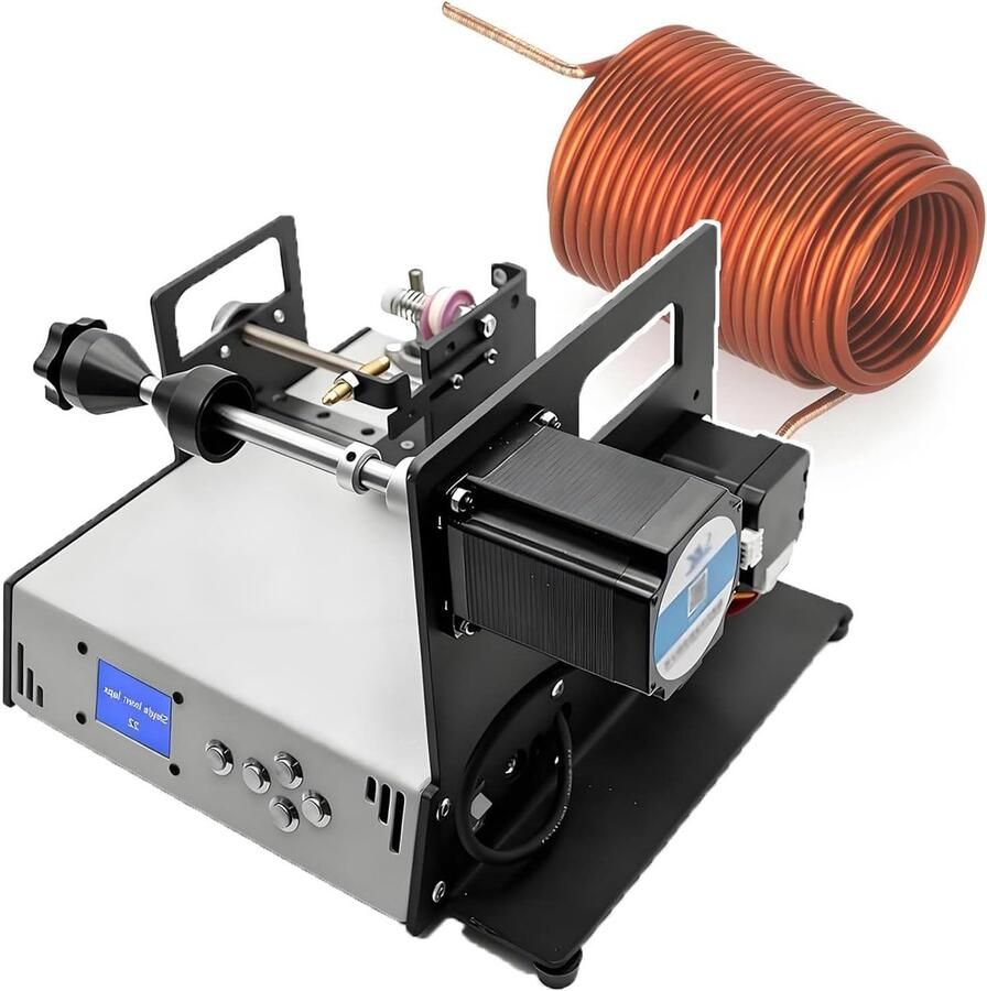 Spoelwikkelmachine Wikkelapparaat Precisie Wikkelen Automatische Draadgeleiding 10 cm Spoel Grijs