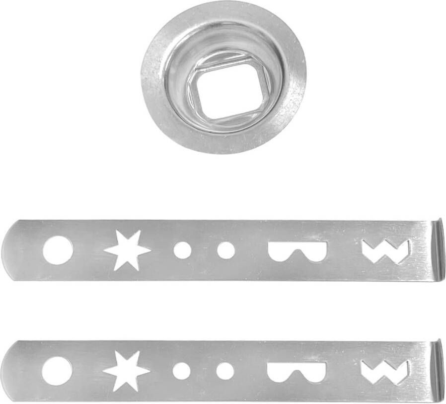 Spuitopzetstuk voor gebak opzetstuk voor gebak roestvrij staal 8 patronen voor het maken van gebak en koekjes opzetstuk voor spuitgebak accessoires voor vleesmolen bakaccessoires spuitdecoratie