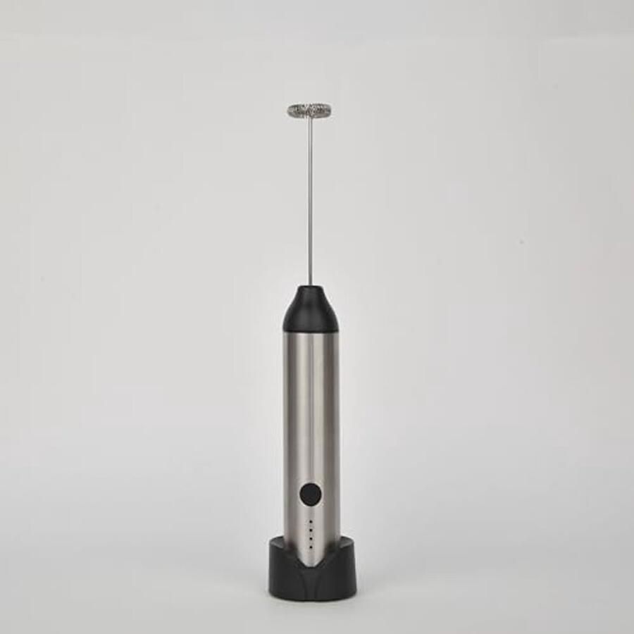 Staaf Melkopschuimer Koffie Accessoire Romige Drankjes Maken Oplaadbaar Draadloos 25 cm Roestvrij Staal