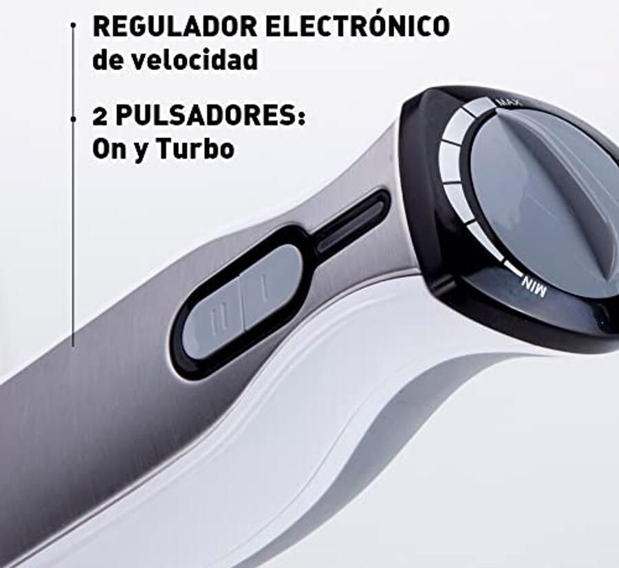 Staafmixer 1000 W met Titanium Dubbel Lemmet en Accessoires