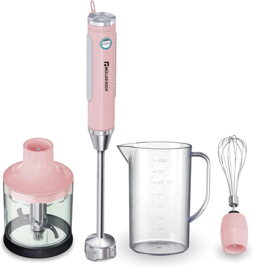 Staafmixer 400W met Garde en Hakmolen Krachtige & Stille Staafmixer Set