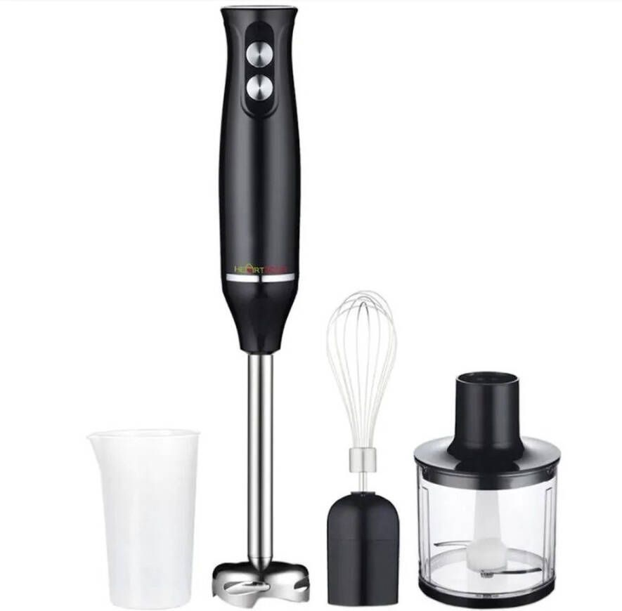Staafmixer Elektrische blender 4-in-1 staafmixer Multifunctionele blender Met hakmolen Instelbare snelheid Voor puree Babyvoeding Smoothies Cakes Sauzen Sappen - Foto 2