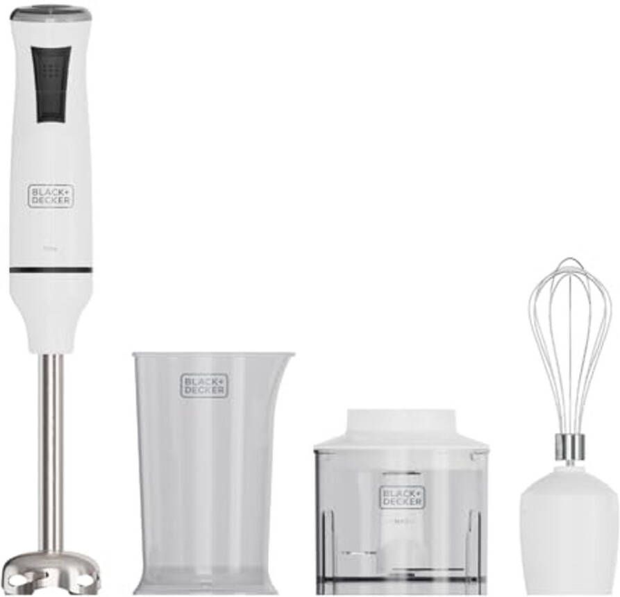 Staafmixer 750W met 20 Snelheden en Turbo-functie RVS Messen Anti-Spat Ontwerp BPA-vrij